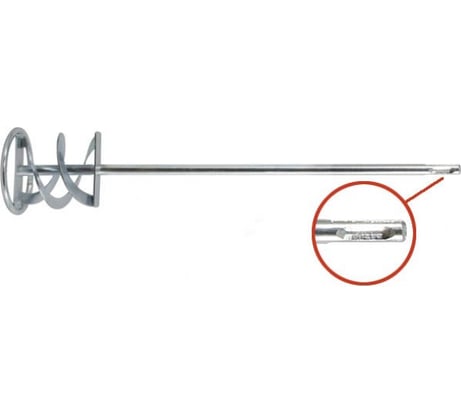Мешалка металлическая оцинкованная Профи (100х600 мм; SDS-plus) для дрелей FIT IT 04260