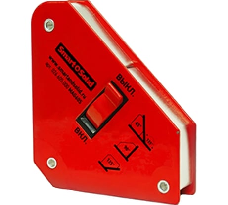Угольник магнитный отключаемый MAG605 для сварки Smart&Solid