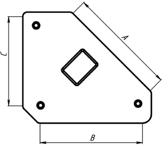 Угольник магнитный отключаемый MAG605 для сварки Smart&Solid