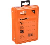 Набор сверл Maxi-Mix (18 шт; по камню 3- 10 мм; по металлу HSS-R 3-10 мм; по дереву 3-10 мм) AEG 4932352463