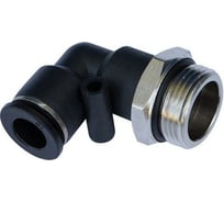 Фитинг угловой трубки ПВХ наружная резьба PC M10х1-10 мм, 10 шт ДАЛИ-авто DA-00619