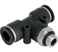 Фитинг тройник трубки ПВХ наружная резьба M10х1-10 мм, 10 шт ДАЛИ-авто DA-01315