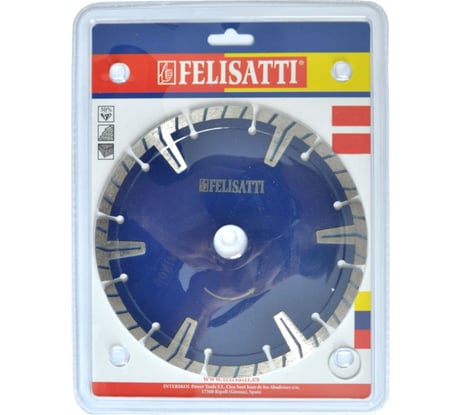 Диск "Турбо" отрезной алмазный по бетону (115х22,2 мм) Felisatti 922070170