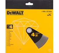 Диск алмазный отрезной (180х22.2 мм) для УШМ DEWALT DT 3737