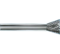 Бор-фреза твердосплавная с обратным конусом N10 10М06 10x10x6х65 мм, 13 градусов, спиральная насечка CNIC 37618