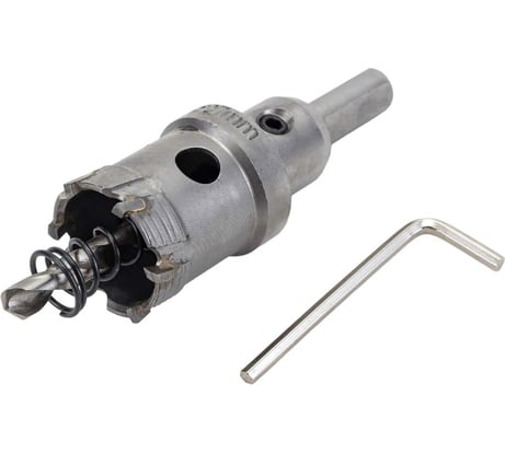 Сверло корончатое кольцевое по металлу в сборе 27x10 мм, Т15К6, сверло 6 мм, ц/х 10 мм TLX 39461