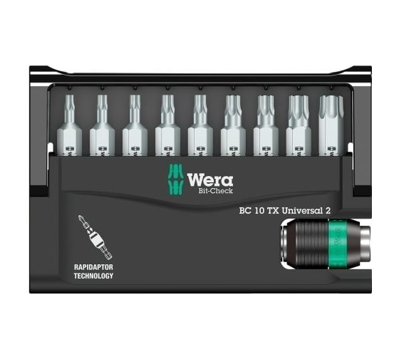 Набор бит TORX 9 шт с держателем WERA WE-057115 1