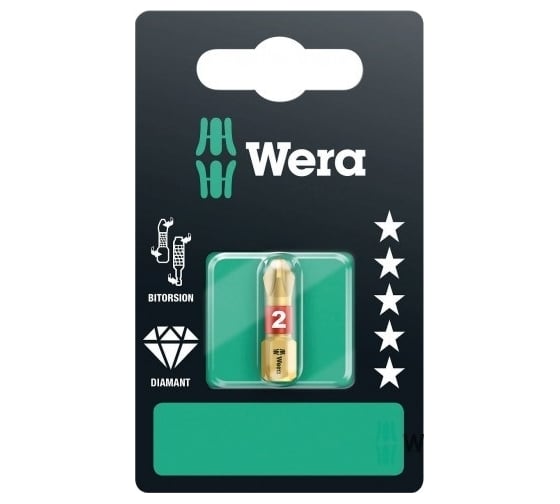 Бита 851/1 BDC SB (PH2; 25 мм) WERA WE-073333