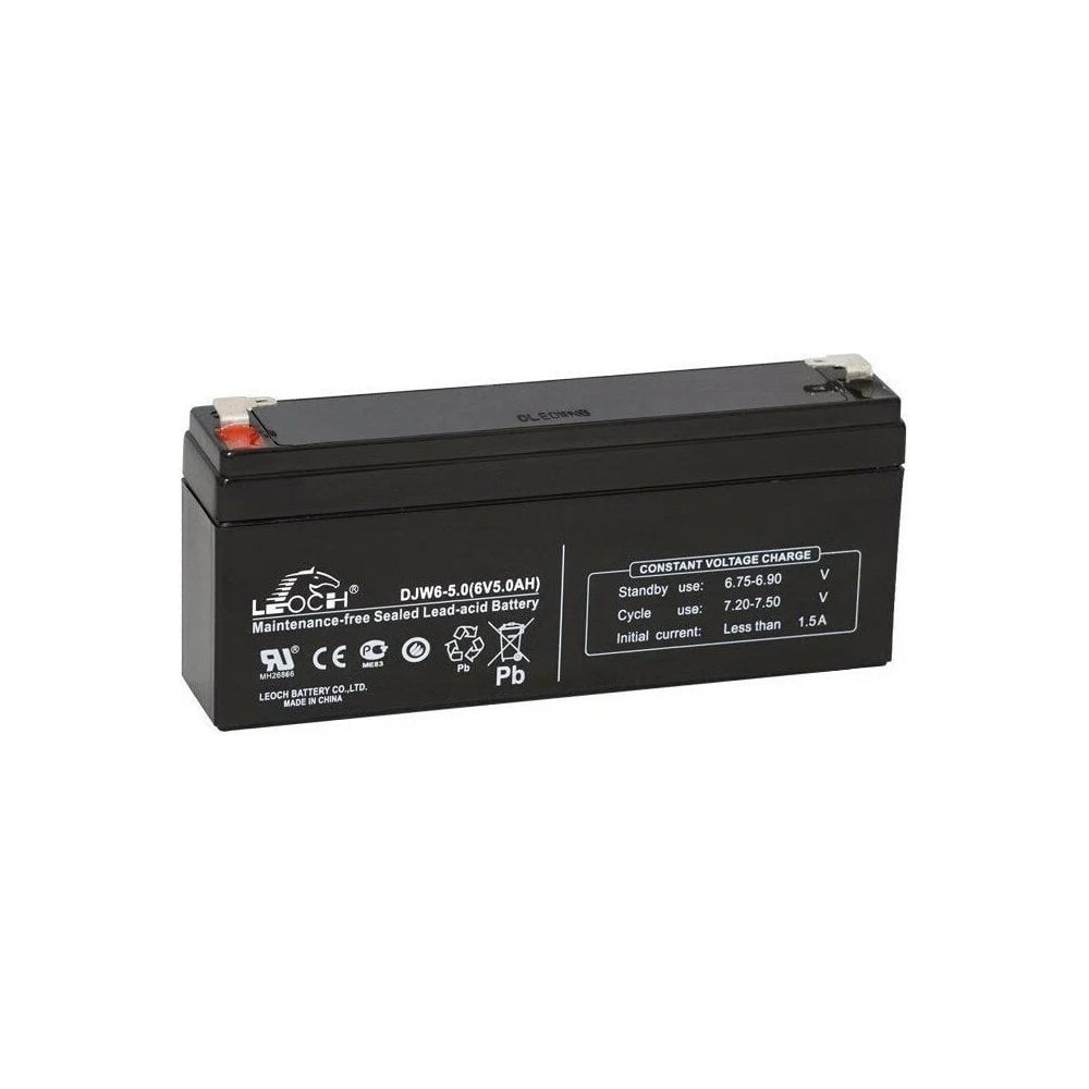 AJC 6V 4.5Ah Sealed Lead Acid Battery - Replacement For SigmasTek SP6-4.5 With F1 Terminals