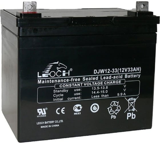 Аккумулятор для ИБП Leoch DJW12-33 12В, 33 Ач УТ-00000626
