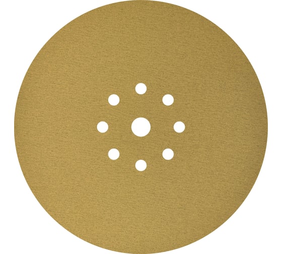 Шлифовальный круг на липучке Giraffe GOLD 100 шт, 225 мм, 9 отв., Р180 ABRAFORM AF100-GG-180 1