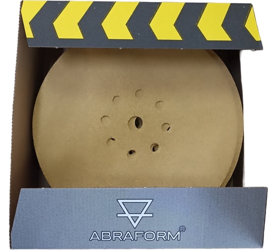 Шлифовальный круг на липучке Giraffe GOLD 100 шт, 225 мм, 9 отв., Р180 ABRAFORM AF100-GG-180