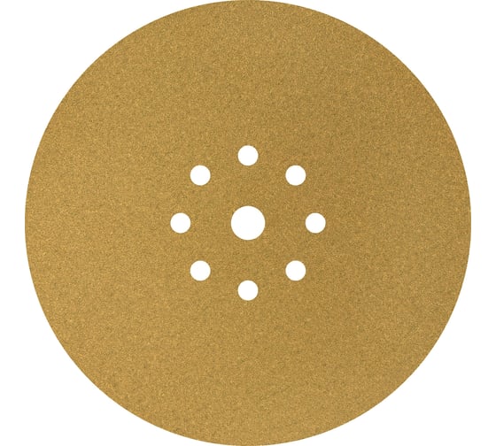 Шлифовальный круг на липучке Giraffe GOLD 100 шт, 225 мм, 9 отв., Р80 ABRAFORM AF100-GG-80 1