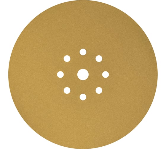 Шлифовальный круг на липучке Giraffe GOLD 100 шт, 225 мм, 9 отв., Р240 ABRAFORM AF100-GG-240 1