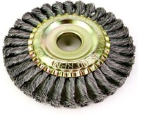 Щетка коническая жгутовая для УШМ 125x10x22.2 мм, проволока сталь 0.50 мм SIT 0550