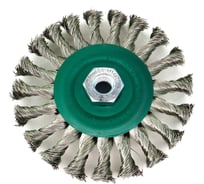 Щетка дисковая жгутовая для УШМ 125x12 мм, M14, проволока нерж. сталь 0.50 мм SIT 2097