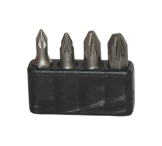 Набор бит крестовых PZ 4 шт, PZ0-PZ3, 1/4" 10106004Z AIST 00-00025981 1