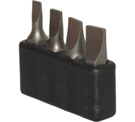 Набор бит шлицевых SL 4 шт, SL3.5-SL7, 1/4" 10106004S-1 AIST 00-00025984