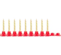 Саморезы в ленте F-SWY для гипсокартона/дерева (1000 шт, 3.5х45 мм, желтый цинк) FIXPISTOLS 2-3-3-7357