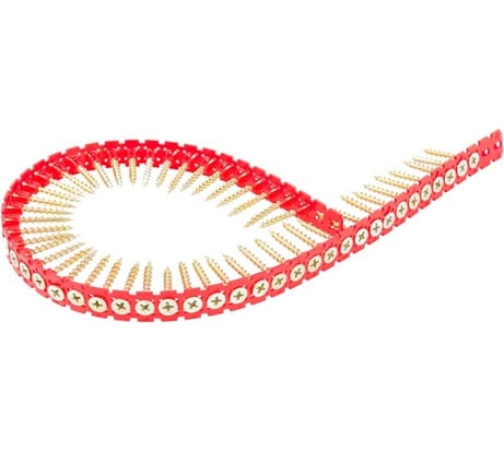 Саморезы в ленте F-SWY для гипсокартона/дерева (1000 шт, 3.5х32 мм, желтый цинк) FIXPISTOLS 2-3-3-7340