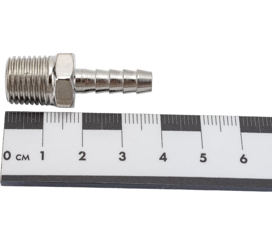 Переходник M1/4" - елочка 6 мм NORDBERG NPSM206