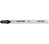 Пилка по дереву Т101D, 5 шт для электролобзика TACTIX 436003