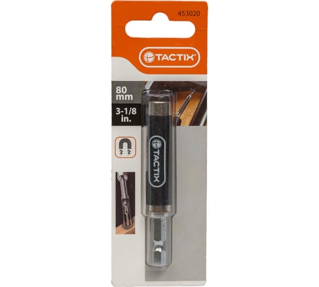 Адаптер для бит 1/4", 80 мм TACTIX 453020