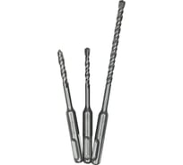 Набор буров SDS-plus 5x110 мм, 6x110 мм, 6x160 мм vertextools 999-05-06