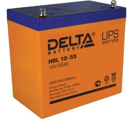 Батарея аккумуляторная DELTA HRL 12-55 для ИБП N-Power HRL 12-55
