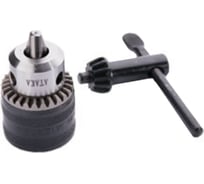 Патрон №12 (1.5-13 мм; 3/8") с ключом АТАКА 8080470