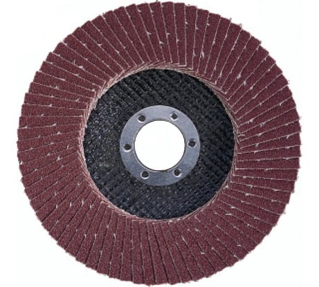 Круг лепестковый торцевой коричневый (125х22,2 мм; Р40) АТАКА 680750