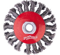 Щетка вогнутая витая 1210014135 (100 мм; M14) АТАКА 22218