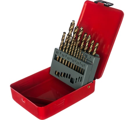 Набор сверл по металлу P6M5 19 шт Энкор 25219