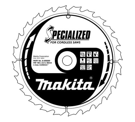 Диск пильный по дереву (165х20х1/1,5 мм; Z24) Makita B-31158