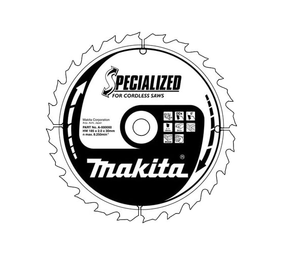 Диск пильный по дереву (136х20 мм; Z48) Makita B-31186 1