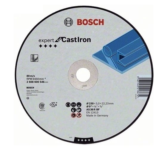 Диск отрезной прямой 230x22.2x3 мм Bosch 2.608.600.546 148797 1