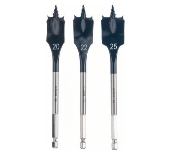 Сверло перовое Self Cut Speed 20/22/25x152 мм Bosch 2608587011