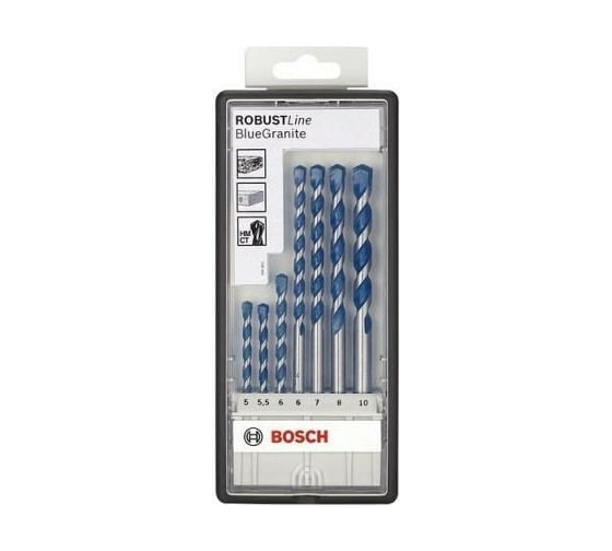 Набор сверл Robust Line BlueGranite 7 шт Bosch 2607010547 1