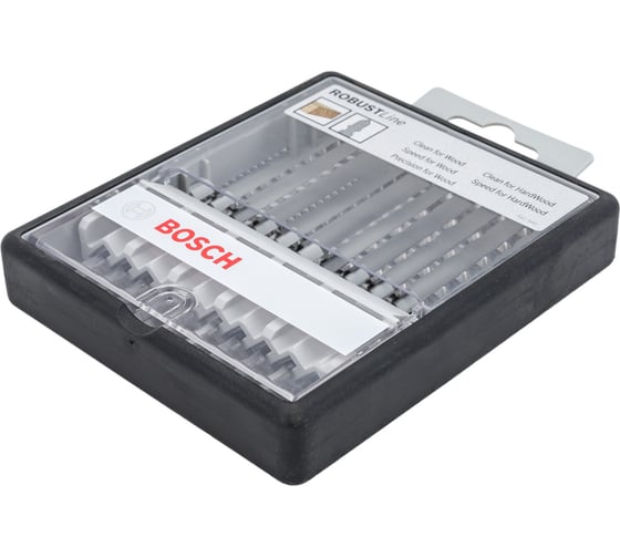 Набор пилок по дереву Robust Line U хвостовик 10 шт Bosch 2607010540