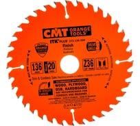 Диск пильный по дереву (136х20/10х1,5/1 мм; Z36) CMT 272.136.36H