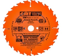 Диск пильный по дереву (184х20/16/15,87х1,7/1,1 мм; Z24) CMT 271.184.24H 15458691