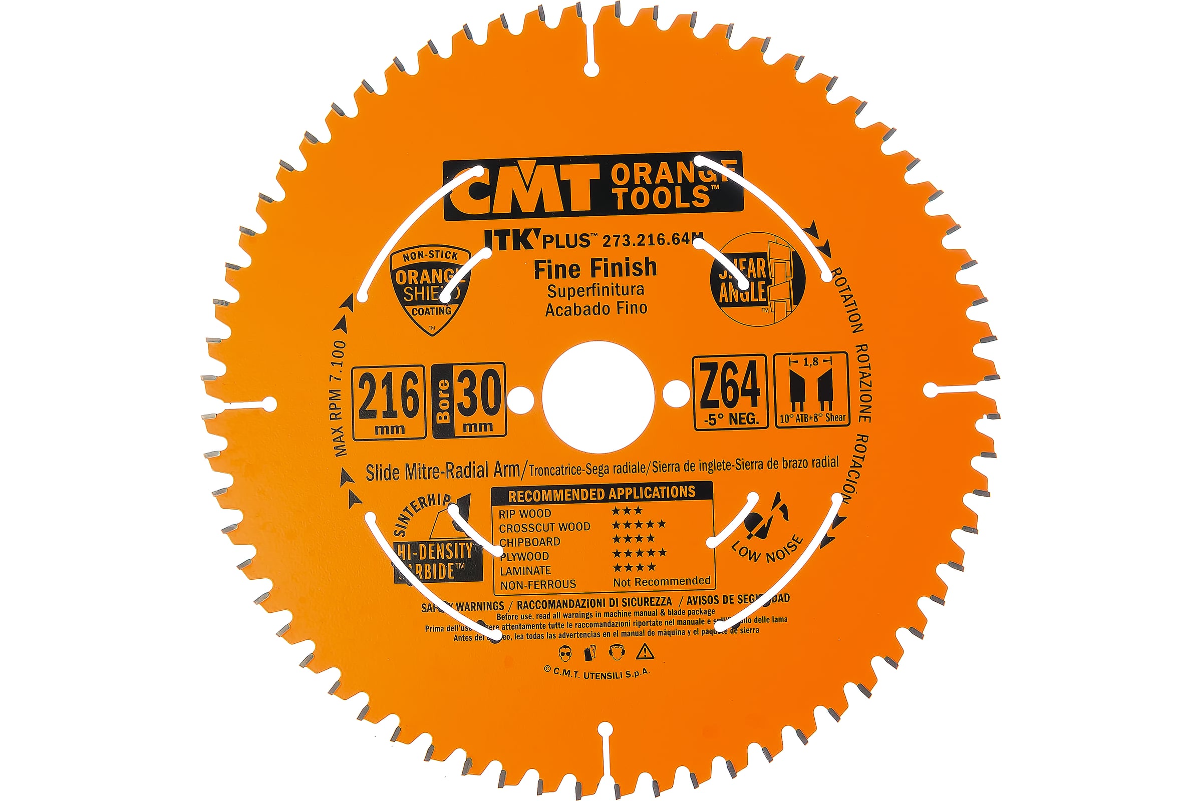 Дискпильныйполаминату(216x30x1.8/1.2мм;Z64)CMT273.216.64M