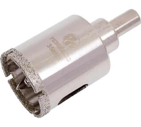 Коронка алмазная с направляющим сверлом по стеклу и керамической плитке 35 мм РЕЗОЛЮКС 64035