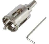 Коронка алмазная с направляющим сверлом по стеклу и керамической плитке 16 мм РЕЗОЛЮКС 64016