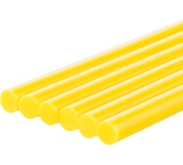 Стержни для клеевого пистолета универсальные желтые, 7 мм x 100 мм, 6 штук, TDM ELECTRIC «Алмаз» SQ1024-0506