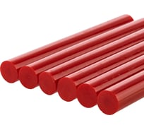 Стержни для клеевого пистолета универсальные красные, 11 мм x 100 мм, 6 штук, TDM ELECTRIC «Алмаз» SQ1024-0514