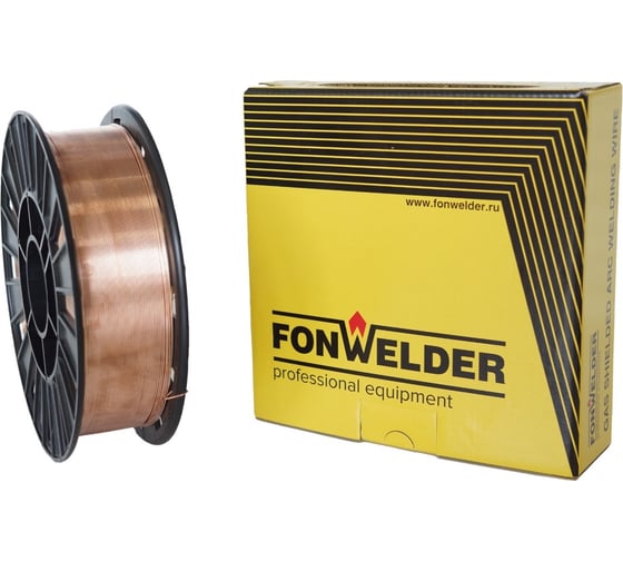 Проволока сварочная Св-08Г2С-О, D300, 1.2 мм, 15 кг Fonwelder 2511215
