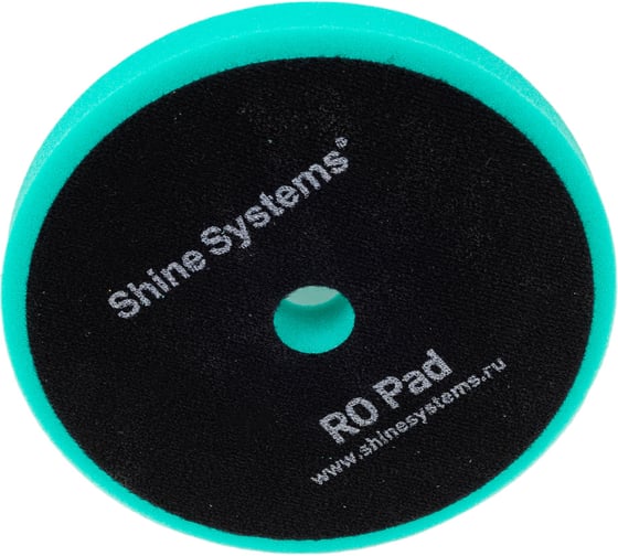 Полировальный круг RO Foam Pad Green твердый, зеленый, 155 мм Shine systems SS546