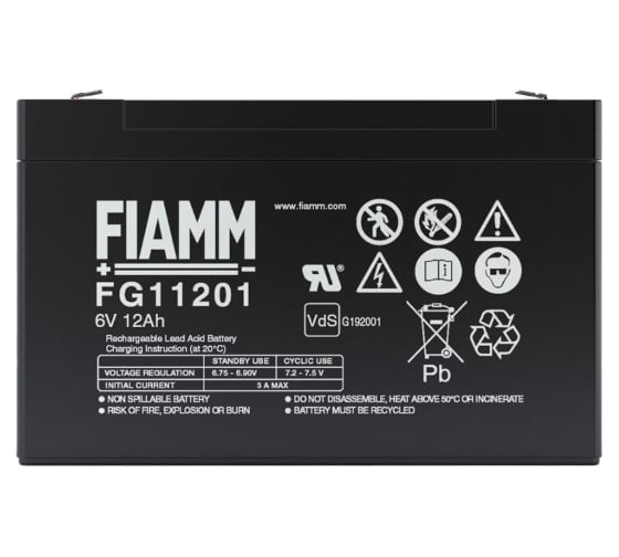 Аккумуляторная батарея 6 В, 12 Ач FIAMM FG11201