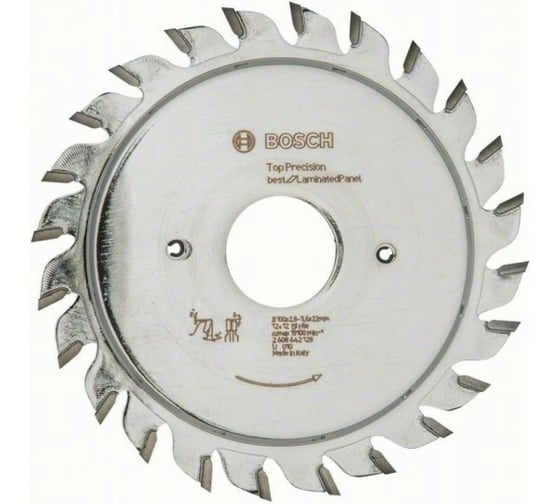 Диск подрезной (100х22 мм; 2.8-3.6 мм; 12+12 зуб.) Bosch 2608642128 1